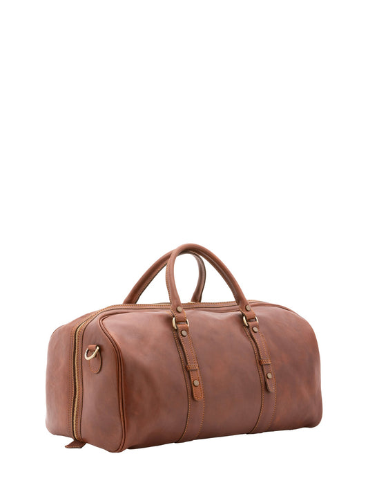 Borsa da viaggio unisex In Vera pelle Made in Italy 50x37x28 cm